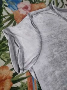 Grey V-Neck Tee - Casual Comfort