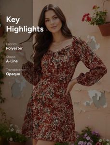 Chic Floral Print Mini Dress