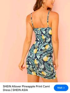 Very Beautiful Shein Pineapple Print Dress