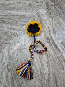 Handmade Crochet Flower Bookmark 🌸
