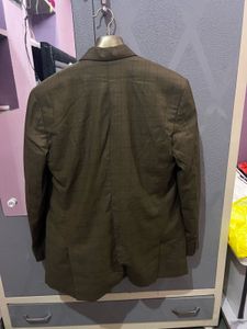 Men's Classic Brown Checked Blazer