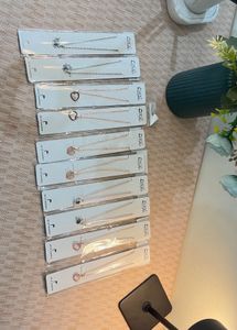 Set of 10 Elegant Heart & Charm Necklaces