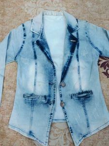 Stylish Denim Blazer