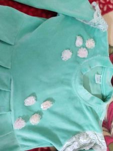 girls velvet frock