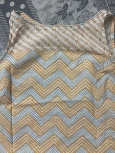 Chic Chevron Print Kurta