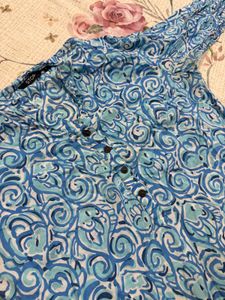 Blue Printed Kurta