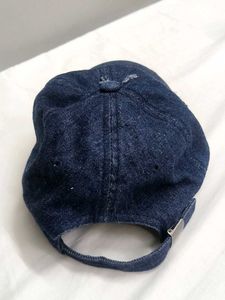 Distressed Denim Baseball Cap