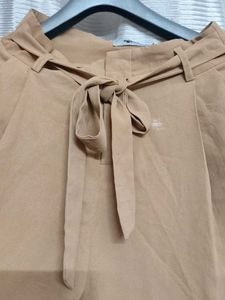 Cute Tan Casual Cropped Pants