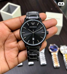 Emporio Armani Black Metal Watch