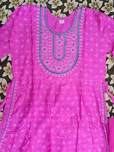 Nyra Cut Kurta Set in Pink Color
