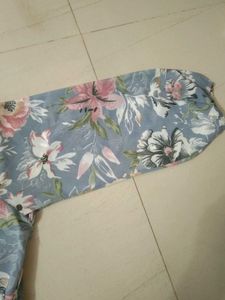 Pleated Floral Dress