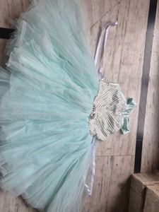 Stunning Teal Tulle frock 5 year girl