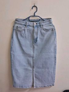 Denim Midi Skirt
