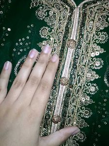 Dark Green Pakistani Salwar Suit