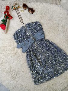 🌼Sparkly Strapless Party Dress🌼
