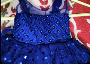 Sparkling Royal Blue Party Dress