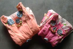 Combo Set Girls Western Dresses