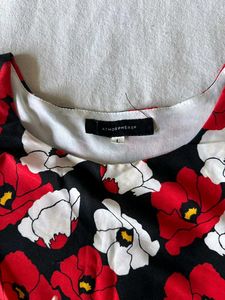 Floral Crop Top with Lace Trim