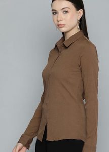 Classic Brown Full Sleeve Shirt