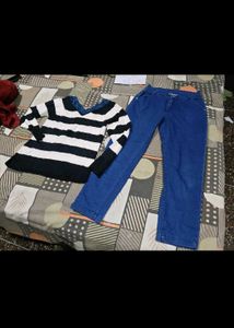 buy sweater jeans and get   Top free