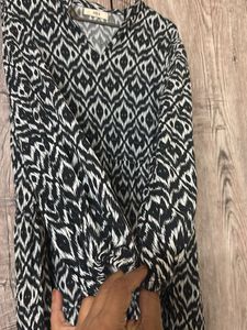 Boho Print Tiered Mini Dress