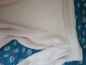 Cream Off-Shoulder Knit Sweater