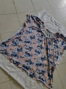 Floral Print Short Sleeve Top