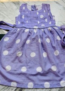 Cute Purple Polka Dot Dress
