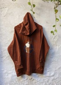 disney Brown Graphic Print Hoodie