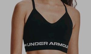 Under Armour Black Seamless Low Long Sports Bra