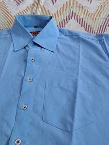 Light Blue Short Sleeve Men's Shirt