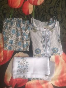 Women's Printed Kurta Set with Dupatta