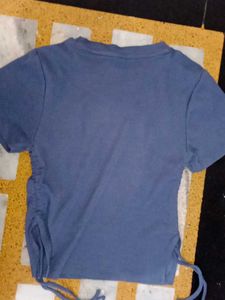 Blue Graphic Print T-Shirt