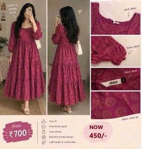 Chic Magenta Tiered Maxi Dress