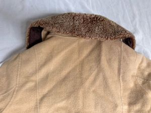 Women's Tan Faux Fur Collar Jacket