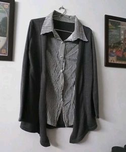 Half Shirt with Attached Shrug