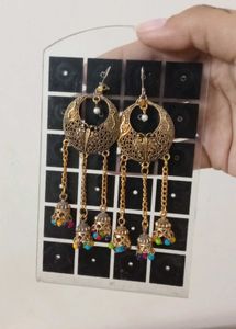 Boho Ethnic Jhumka Earrings