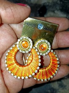 Beautiful Silk Thread Jhumka Earrings