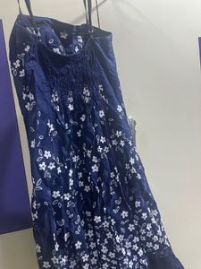 Navy Floral Mini Dress