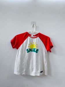 Cute Smile Sun Graphic Raglan Tee