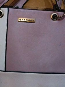 Chic Color Block Tote Handbag
