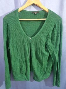 Uniqlo Green BC Cardigan