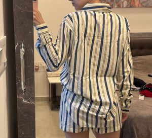 Hww Stripe Shirt &amp; Shorts Coord, New