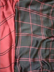 Purple &amp; Blue Checkered Saree ( price drop)