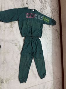Green Sweatshirt & Joggers Set