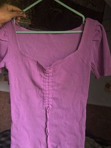 Chic Ribbed Drawstring Top