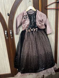Girls Sequins Party Dress with Jacket