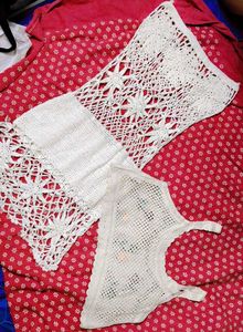 Boho Crochet Floral Dress