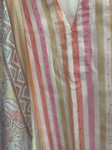 Striped Kurta with Sequins