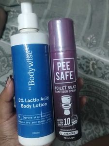 Be Bodywise Lactic Acid Lotion & Pee Safe Spr